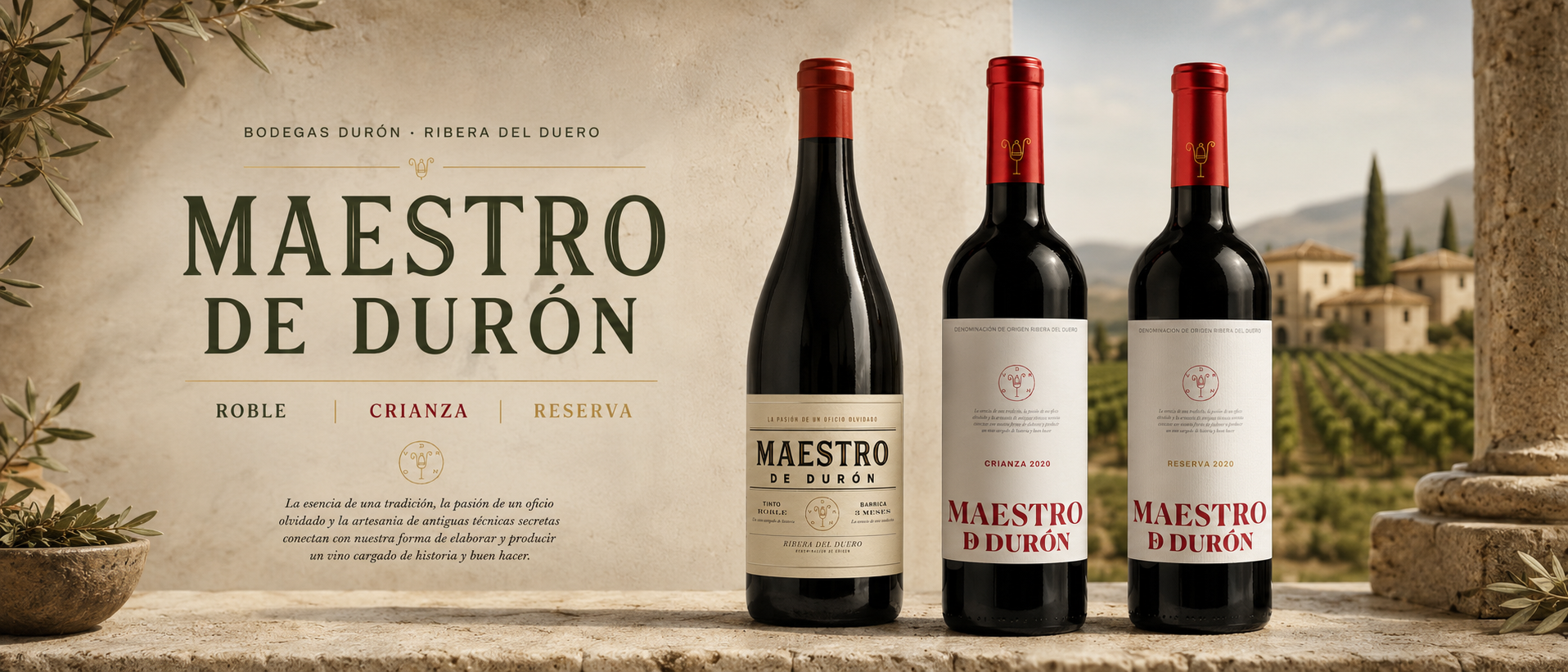 Maestro de Durón Roble, Crianza y Reserva